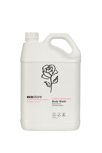 Rose & Geranium Body Wash 5L